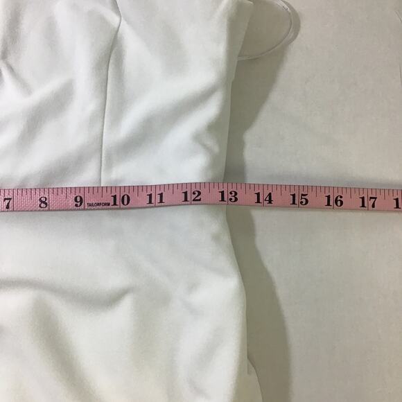 LULU'S S Everlasting Promise White Notched Backless Mermaid Dress NEW B111 *flaw - Picture 6 of 10